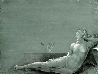 Liggende vrouwelijke naakt